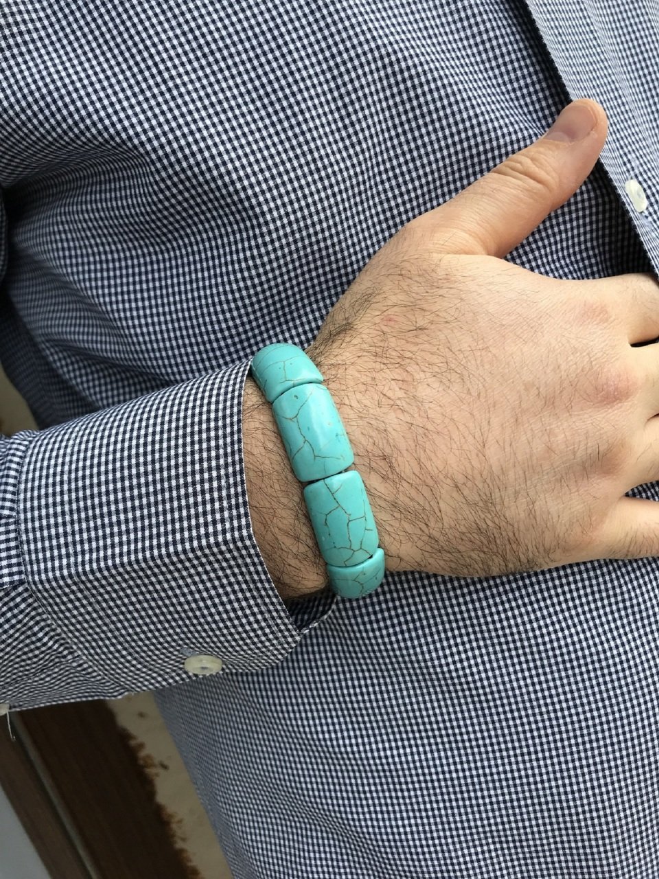 Doğal Firuze Taşlı Rolex Model Bay Bayan Bileklik