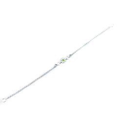 Zirkon Taşlı Papatya Model Gümüş Çocuk Bilekliği