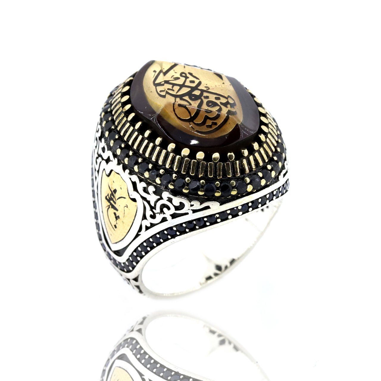 ''Kün Fe Yekün(Ol Der Oluverir)'' Yazılı Şehzade Erkek Gümüş Yüzük