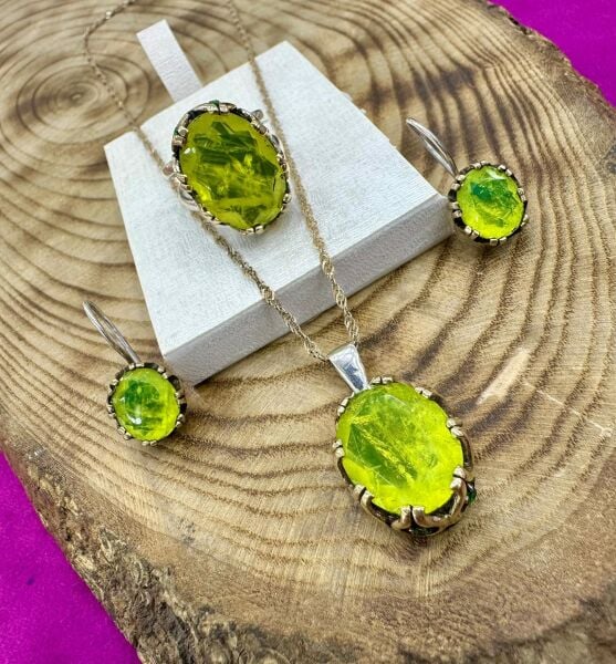 925 Ayar Bayan Gümüş Üçlü Set