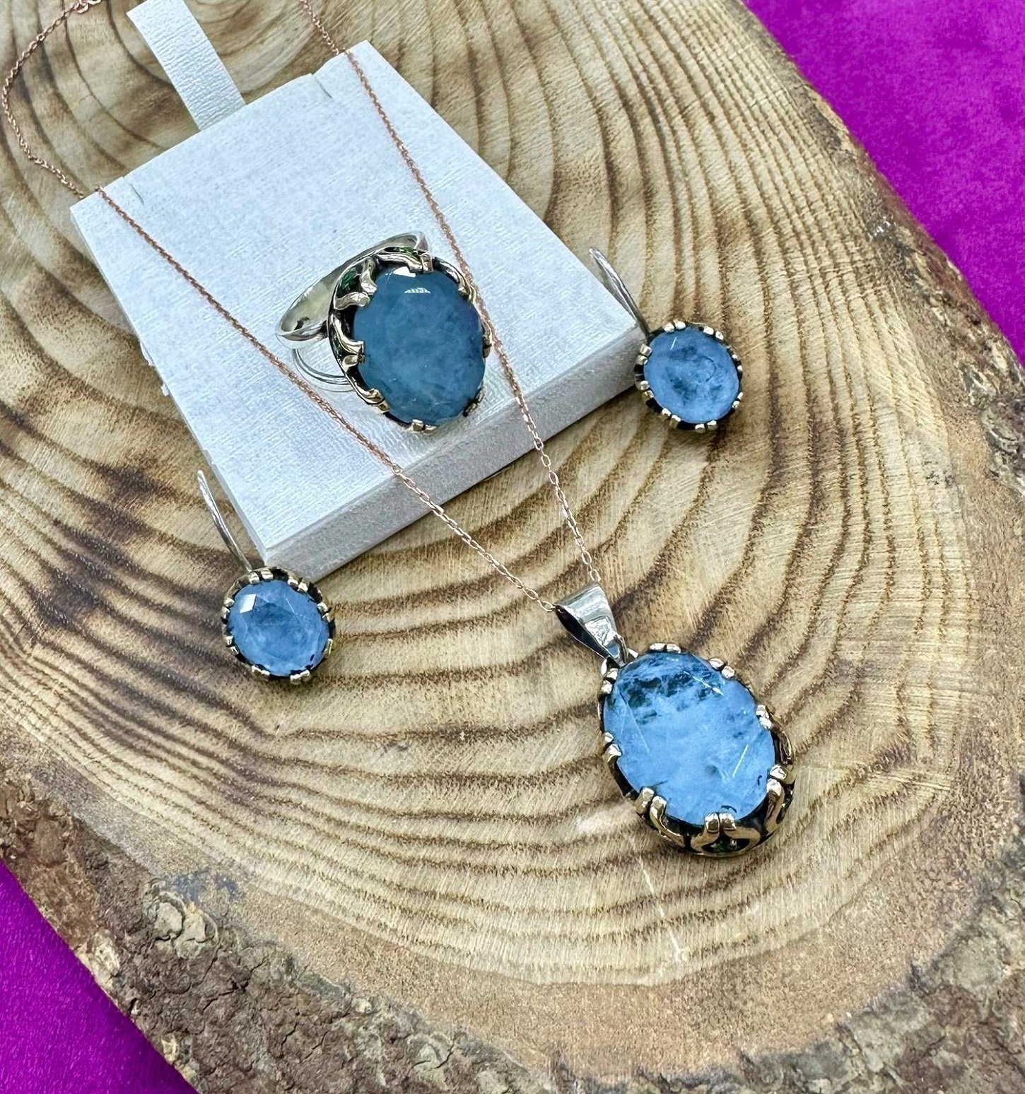 925 Ayar Bayan Gümüş Üçlü Set