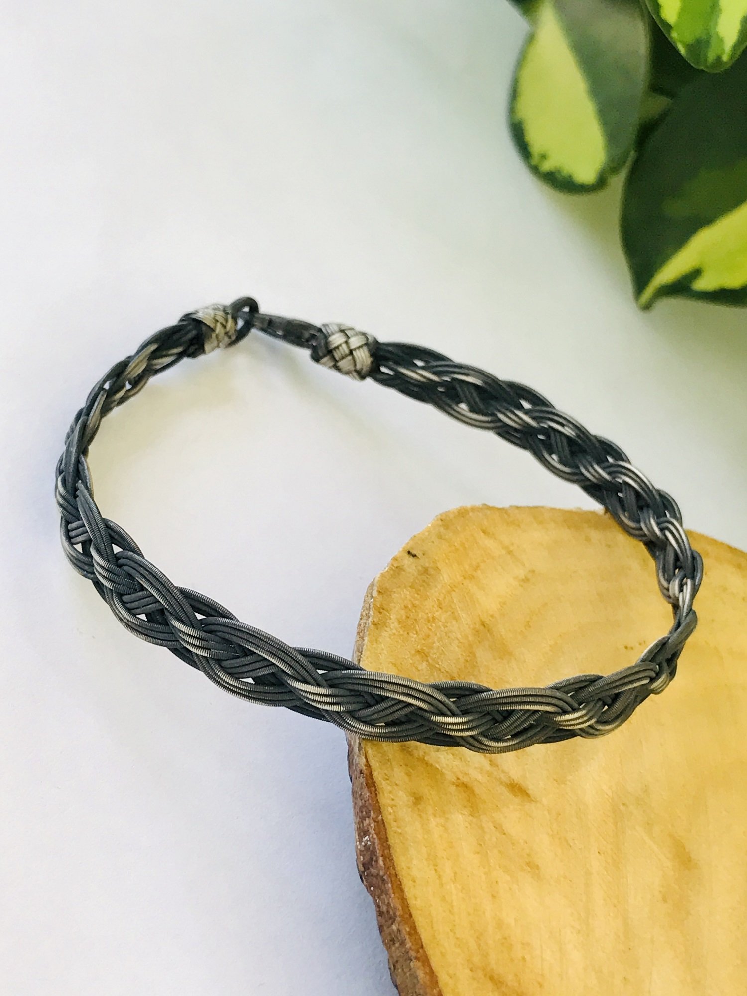 1000 Ayar Gümüş  Örgü Model Bay Bayan Kazaziye Gümüş Bileklik 18 cm