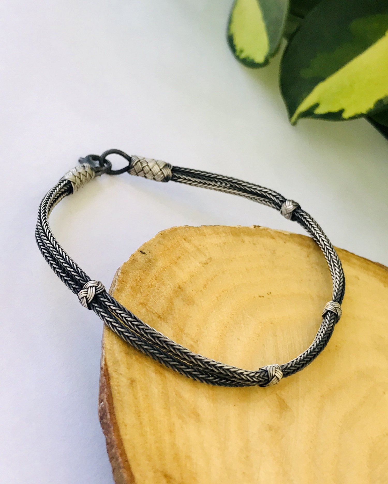 1000 Ayar Gümüş  Sade Model Bay Bayan Kazaziye Gümüş Bileklik 18 cm