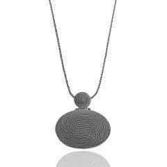 Halat Model Oksitli Telkari Gümüş Bayan Üçlü Set