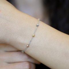 Dorika Model 3 Renk Toplu Gümüş Bileklik