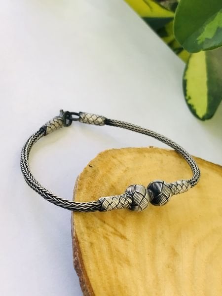 1000 Ayar Gümüş  Toplu Model Bay Bayan Kazaziye Gümüş Bileklik