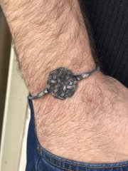 Aşk Düğümü Model 1000 Ayar Kazaziye Gümüş Unisex Bileklik