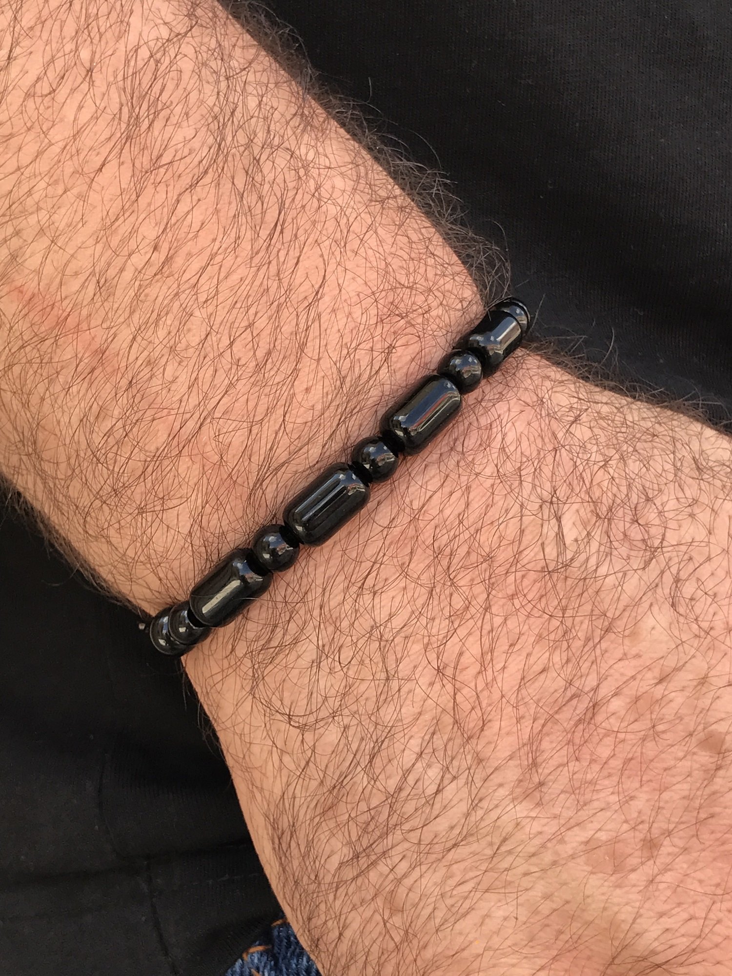 Oniks Taşlı Bay Bayan Doğal Taş Bileklik