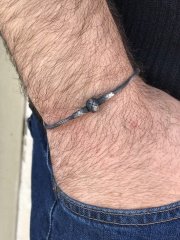 Top Düğümlü 1000 Ayar Kazaziye Gümüş Unisex Bileklik