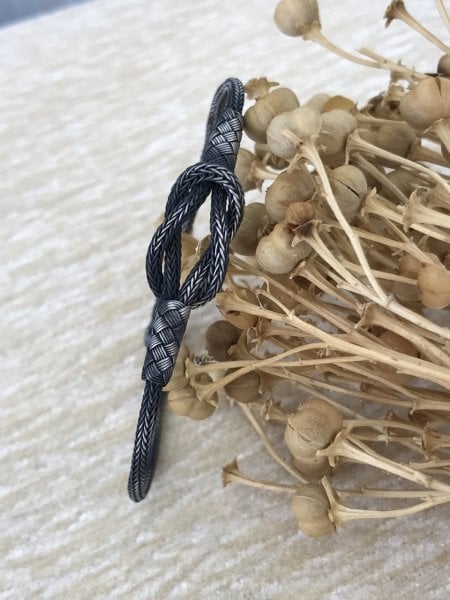Gemici Düğümü Model 1000 Ayar Kazaziye Gümüş Unisex Bileklik