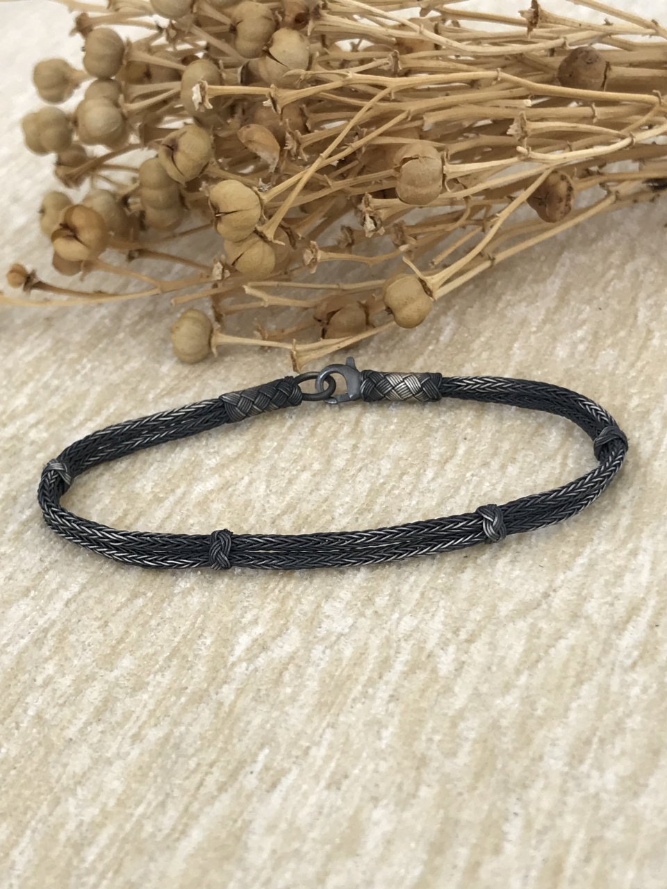 Sade Bölmeli Model 1000 Ayar Kazaziye Gümüş Unisex Bileklik