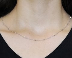 925 Ayar Gümüş Toptop Zincir
