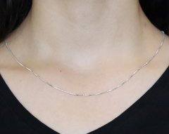 925 Ayar Saf Gümüş Küpküp Model Zincir