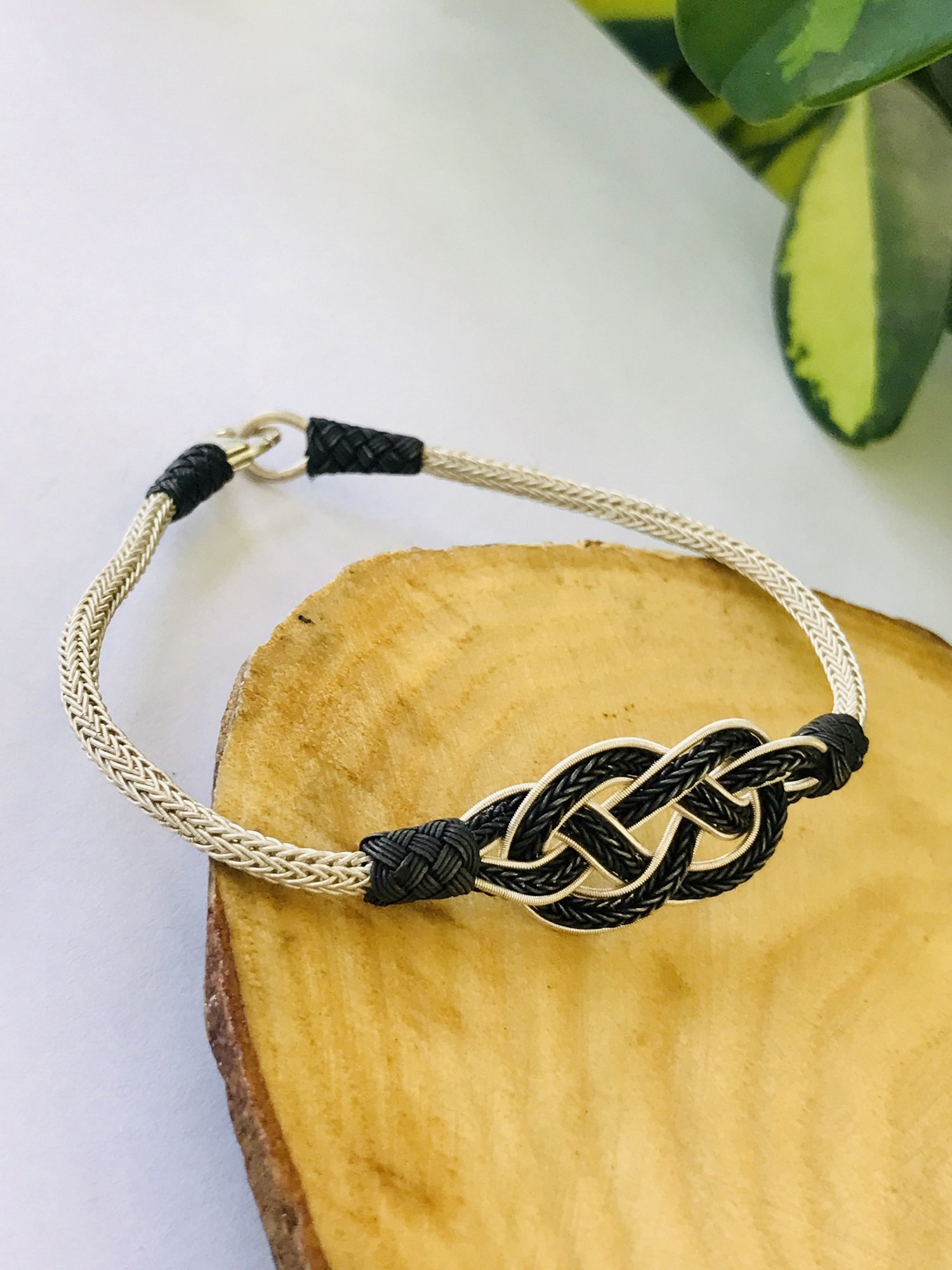 1000 Ayar Gümüş  Örgü Model Bay Bayan Kazaziye Gümüş Bileklik