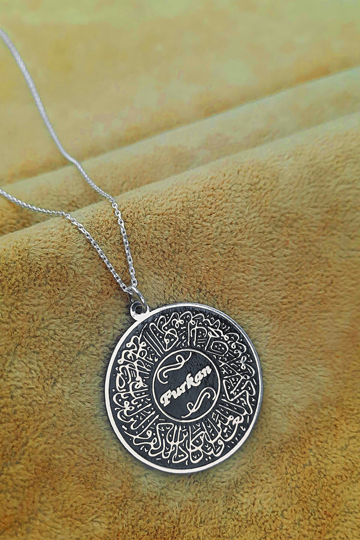 Sultan Telkâri 925 Ayar Gümüş Nazar Dualı İsimli Kolye