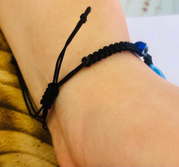 Asansörlü Yedigöz Süryani Nazar Boncuğu Bayan Bileklik