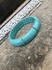 Doğal Firuze Taşlı Rolex Model Bay Bayan Bileklik