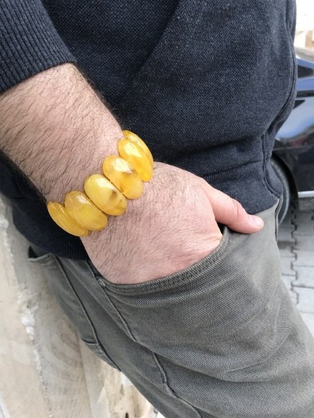 Beyrut Damlası Rolex Model Kehribar Bileklik