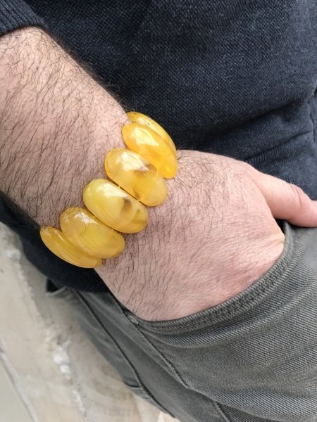 Beyrut Damlası Rolex Model Kehribar Bileklik