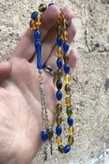 Arpa Kesim Renk Cümbüşü Toz Kehribar Tesbih