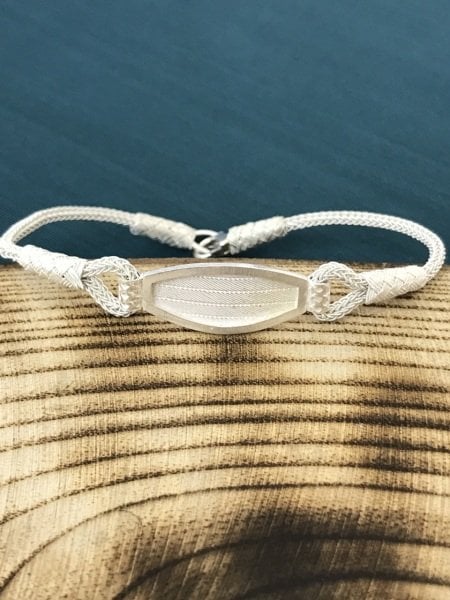 1000 Ayar Gümüş Hasır Model Kazaziye Bileklik