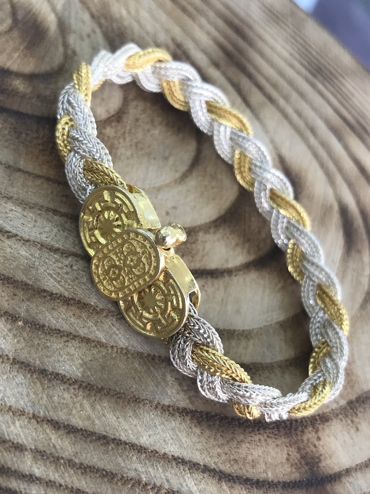 925 Ayar Gümüş Örgü Model Midyat Hasırı Bayan Gümüş Bileklik