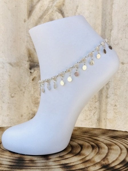 925 Ayar Gümüş Sade Pullu Model Halhal