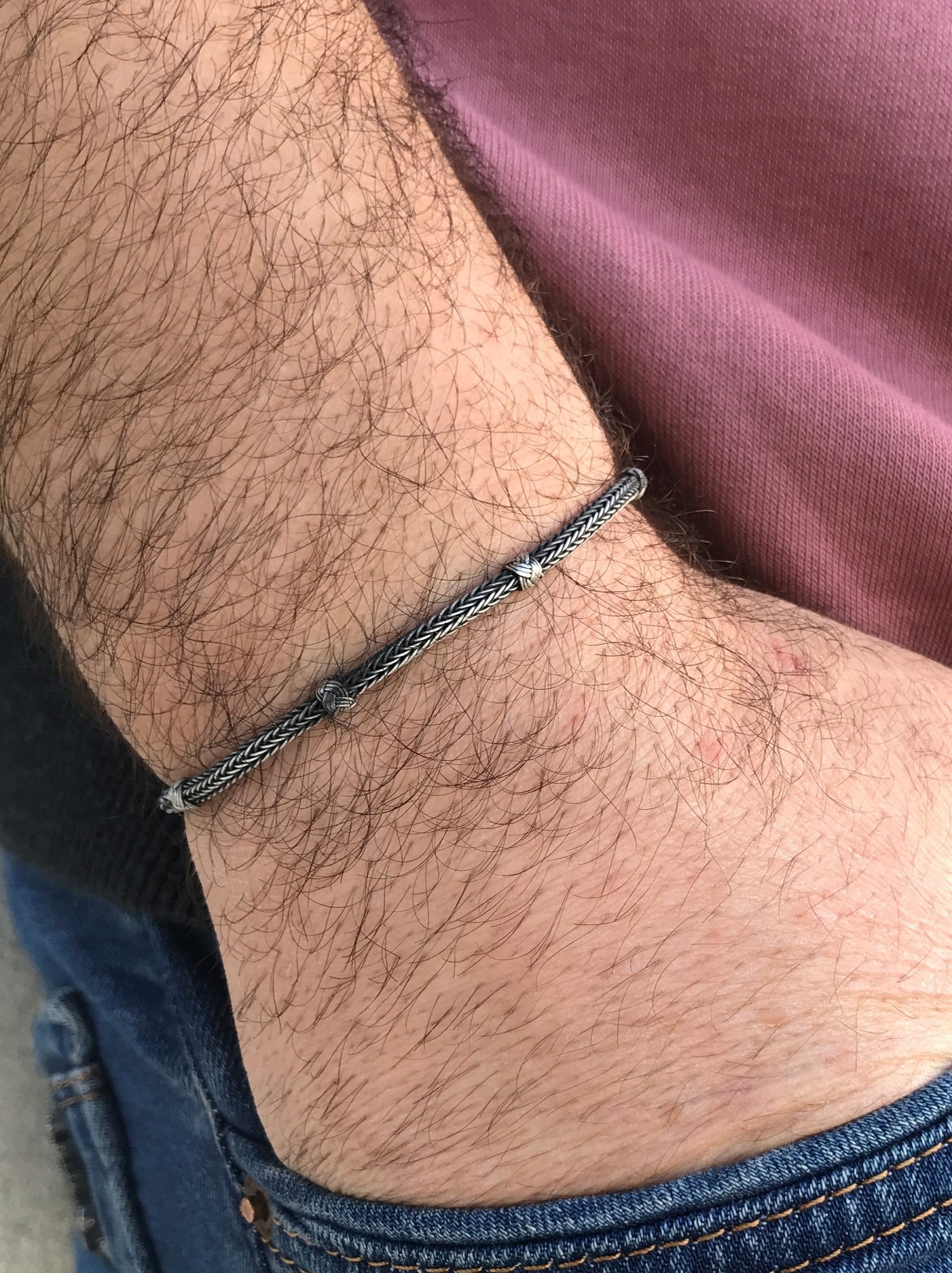 1000 Ayar Gümüş Sade Bölmeli Kazaziye Bileklik