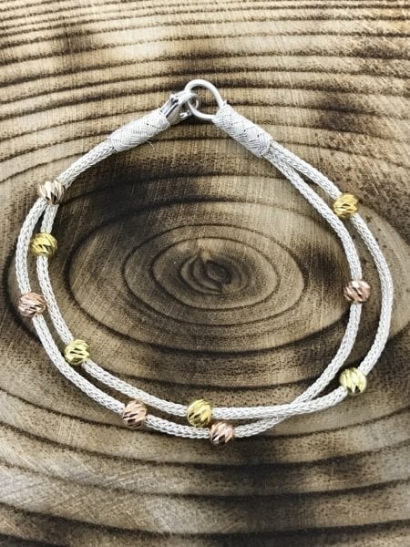 1000 Ayar Gümüş Dorika Toplu Kazaziye Bileklik