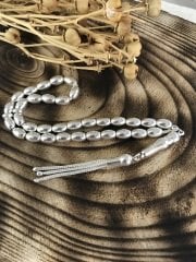 Beyzi Kesim 925 Ayar Gümüş Tesbih