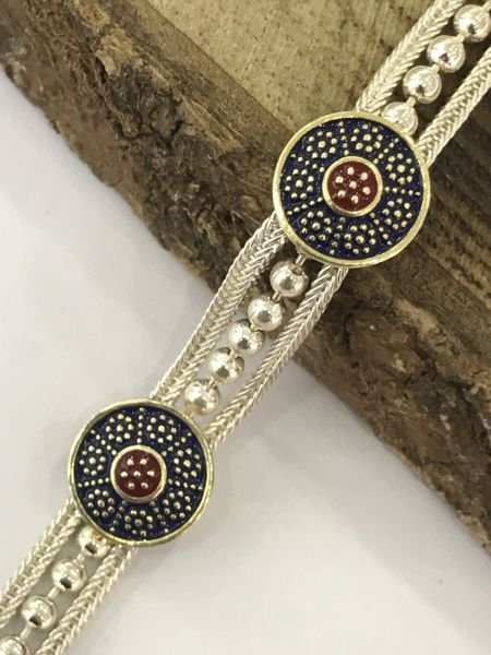 925 Ayar Gümüş Midyat Hasırı Bayan Gümüş Bileklik