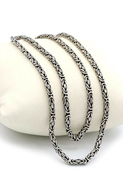 925 Ayar Gümüş Erkek Kral Zincir Kolye  2 MM