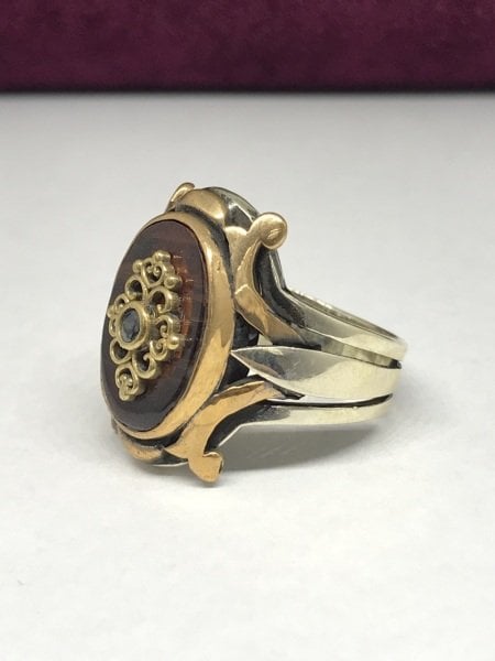 925 Ayar Gümüş Şehzade Yüzüğü Erkek Yüzük ST11