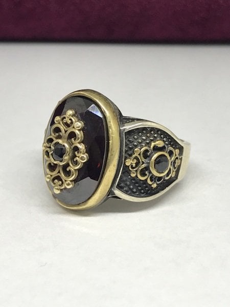 925 Ayar Gümüş Şehzade Yüzüğü Erkek Yüzük ST14