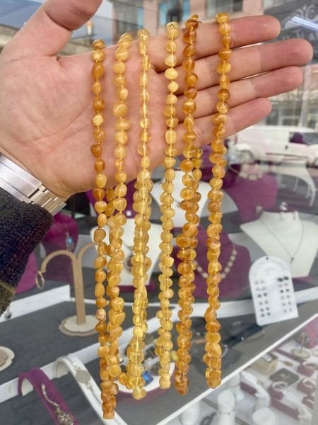Orijinal Sertifikalı Damla Kehribar Kolye